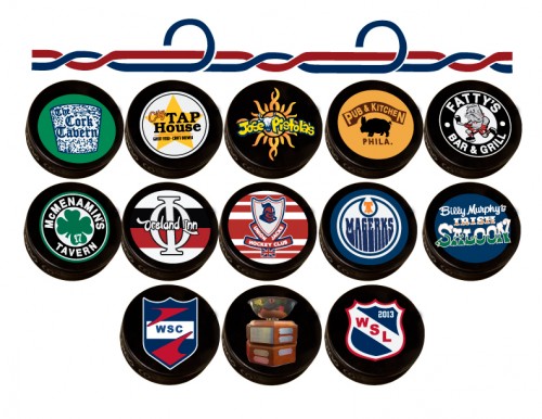 2013 WSL Puck Logos